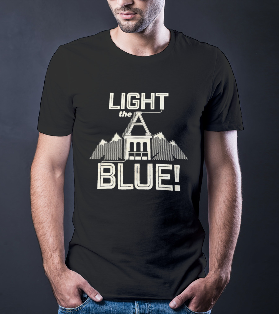 Light The A Blue Utah State University T-Shirt
