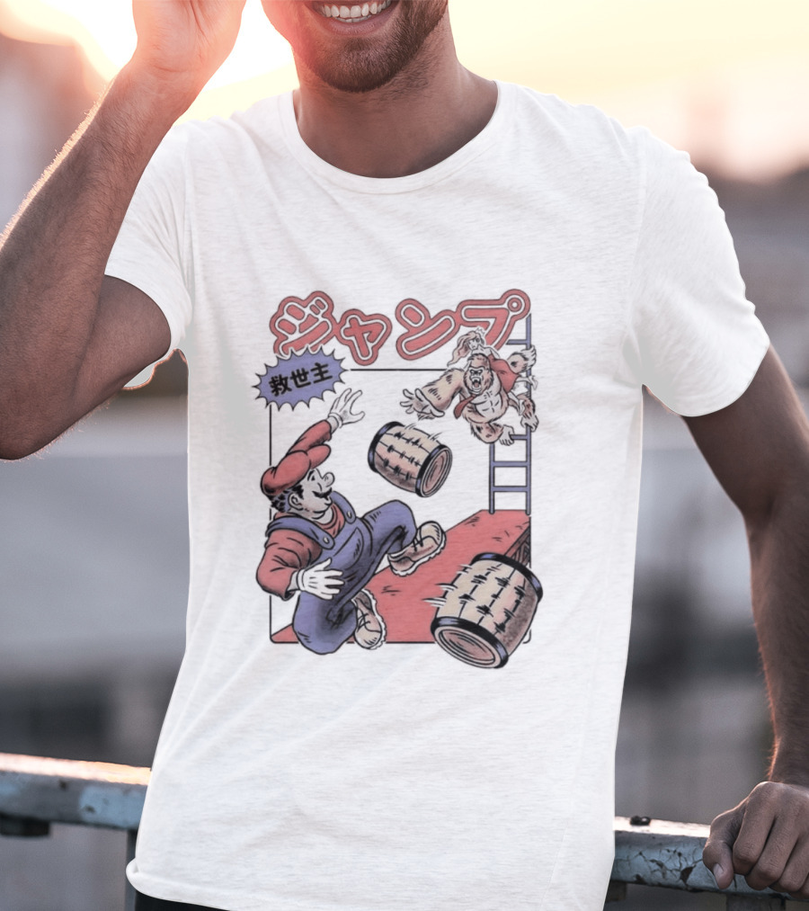 Donkey Kong Barrels Princess Pauline T-Shirt