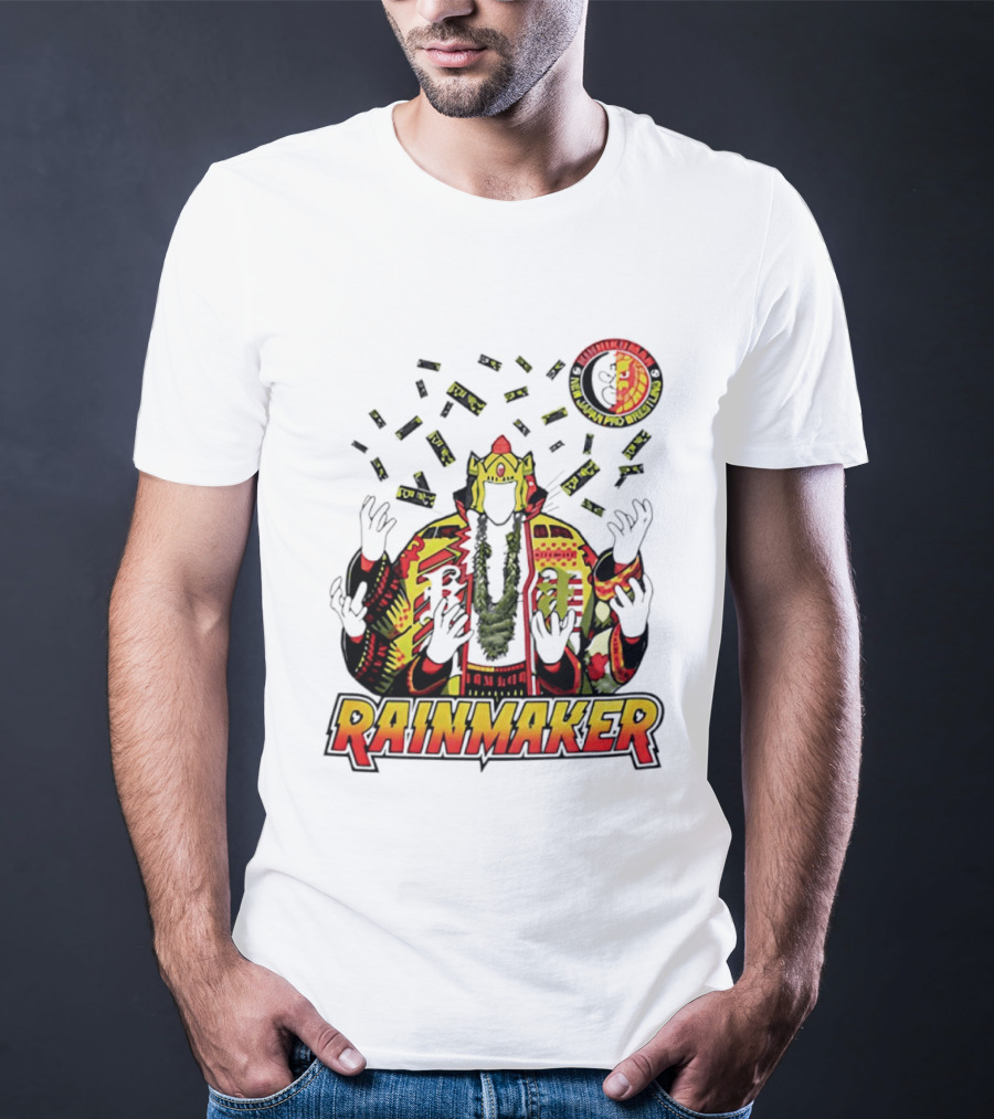 Kinnikuman New Japan Pro Wrestling Rainmaker Iconic Collab T-Shirt