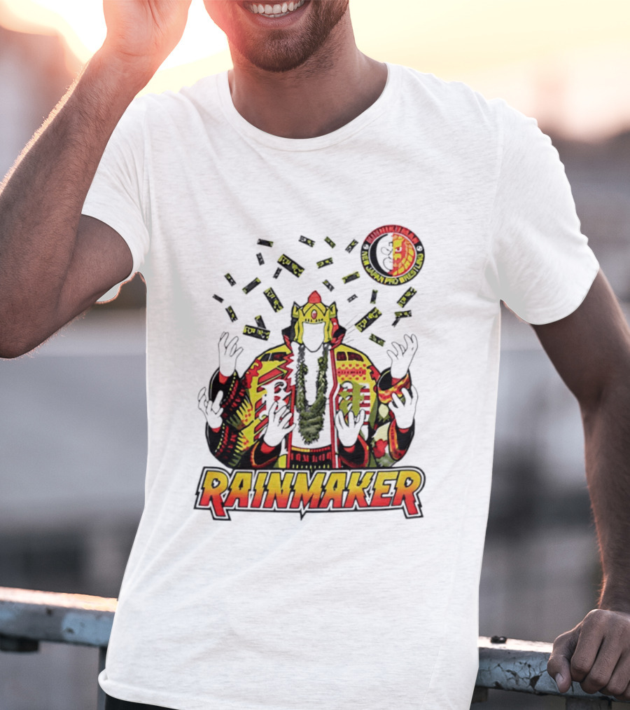 Kinnikuman New Japan Pro Wrestling Rainmaker Iconic Collab T-Shirt