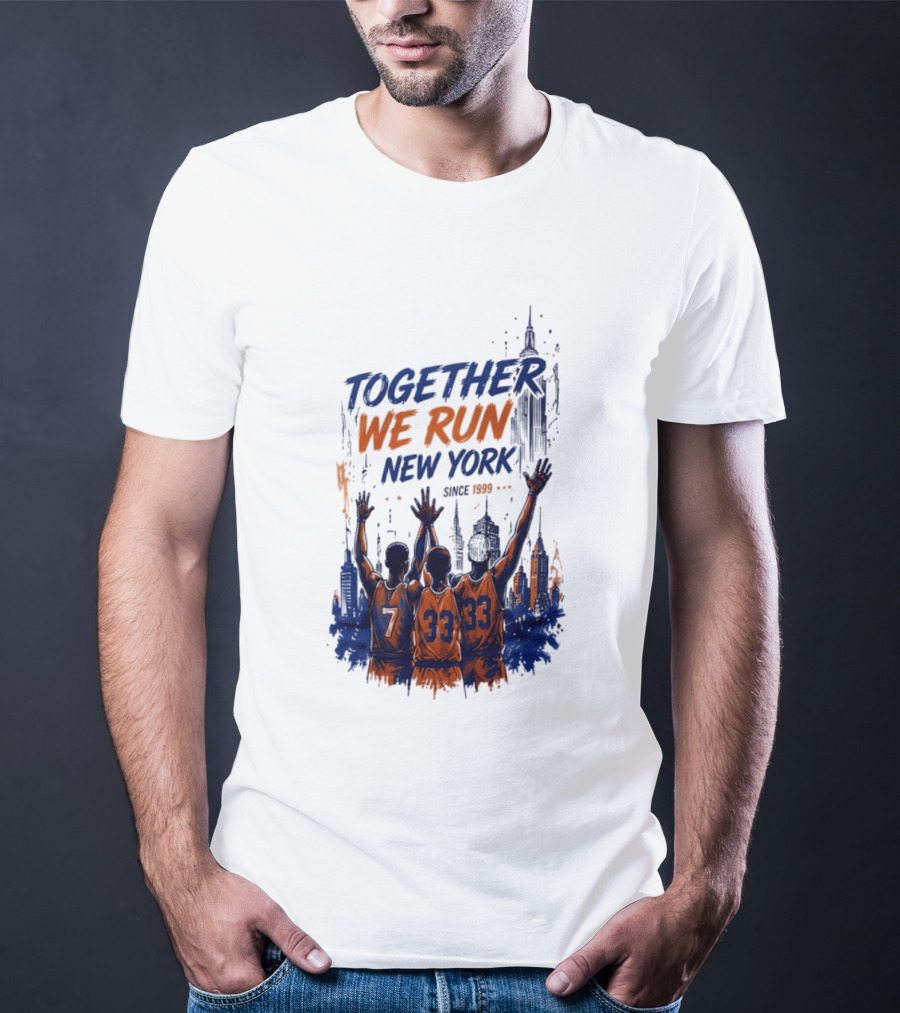 Together We Run New York Basketball Since 1999 Skyline Players T-Shirt