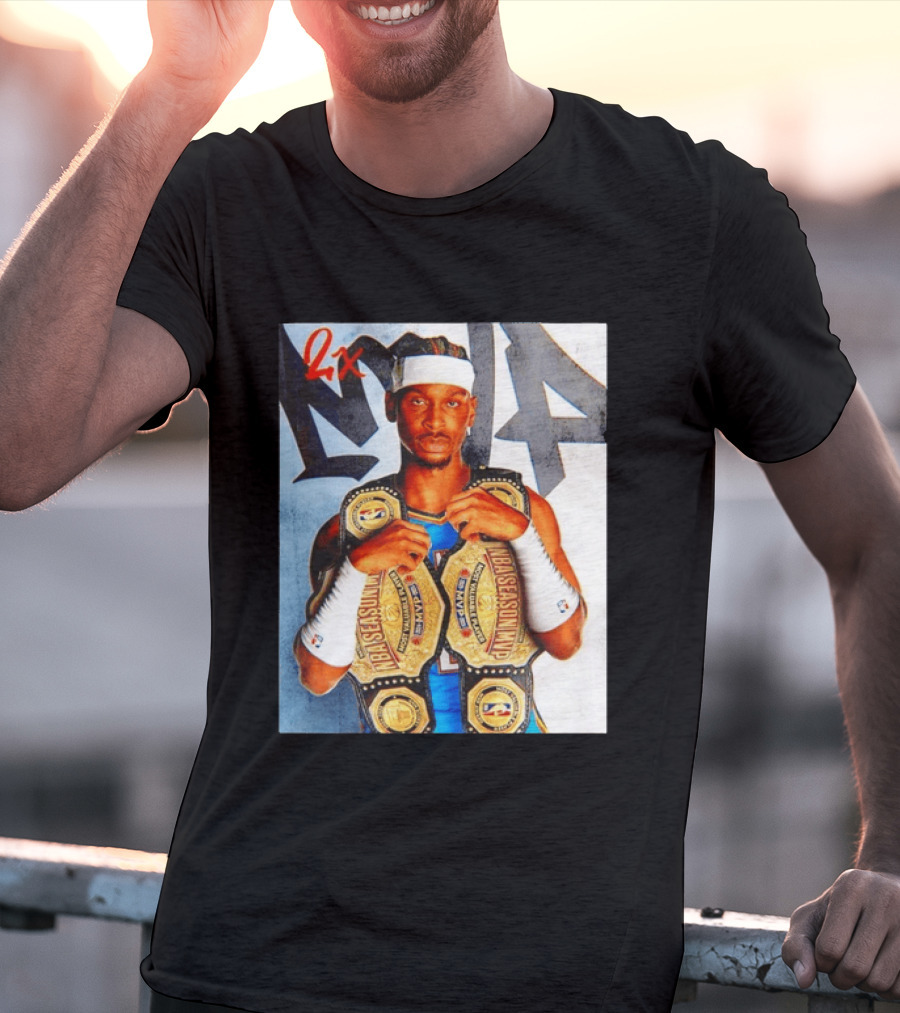 Shai Gilgeous Alexander 2X NBA MVP Champion Image T-Shirt
