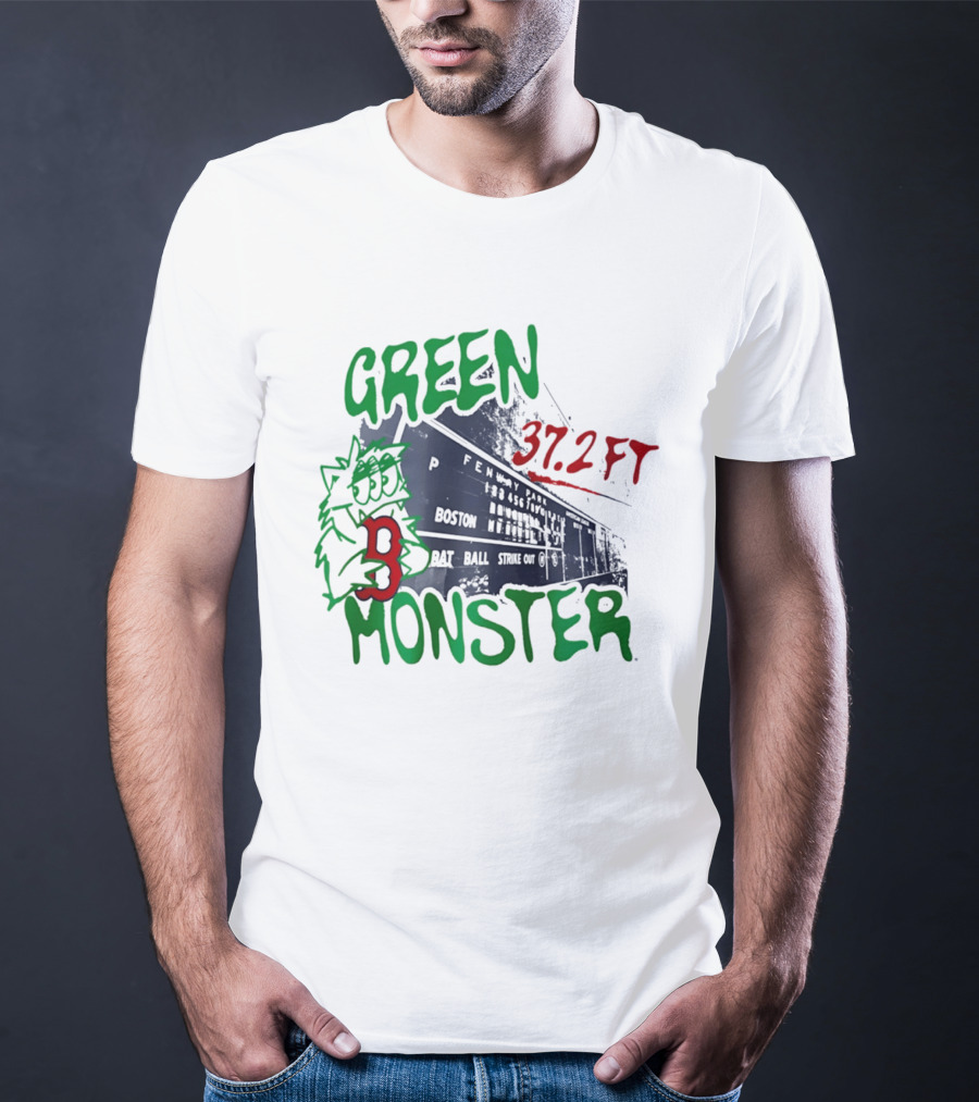 Boston Red Sox Green Monster Fenway 37.2 FT T-Shirt