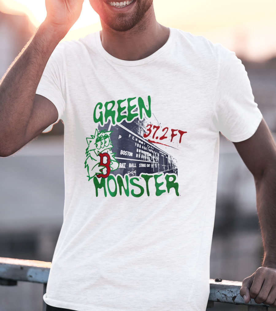 Boston Red Sox Green Monster Fenway 37.2 FT T-Shirt