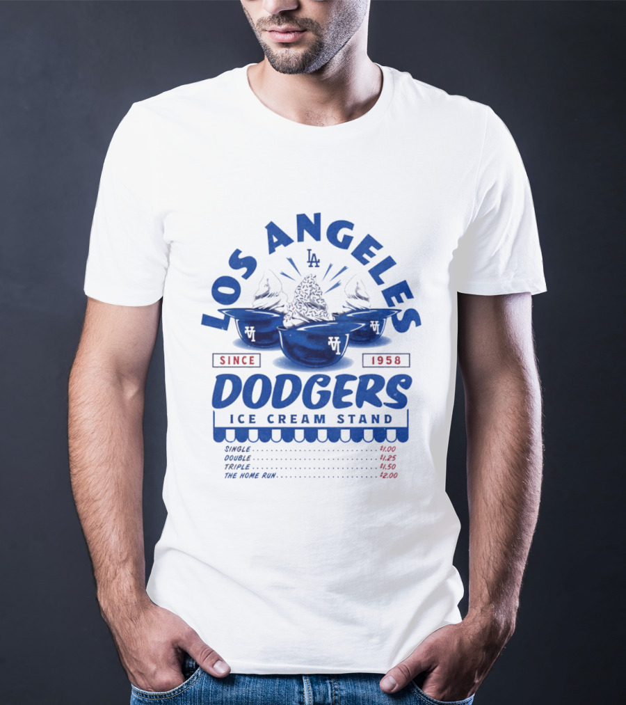Los Angeles Dodgers Ice Cream Stand Since 1958 LA T-Shirt