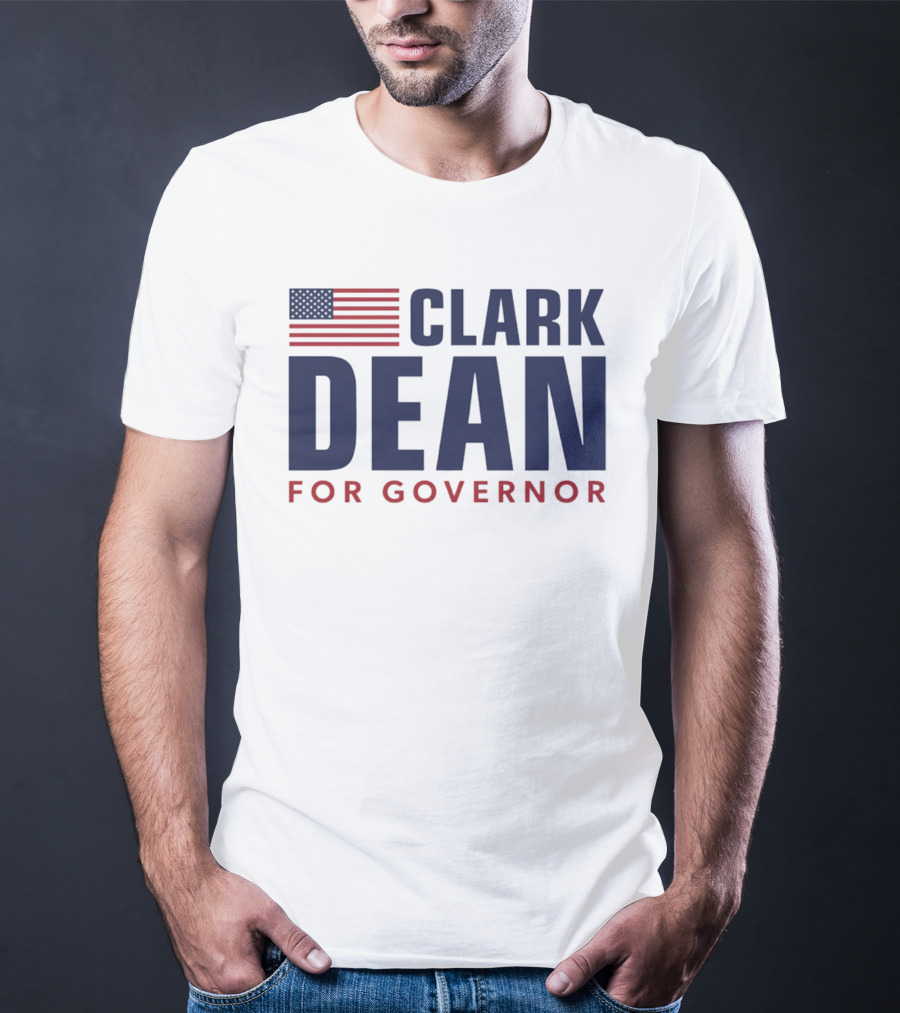Clark Dean For Governor 2026 American Flag T-Shirt