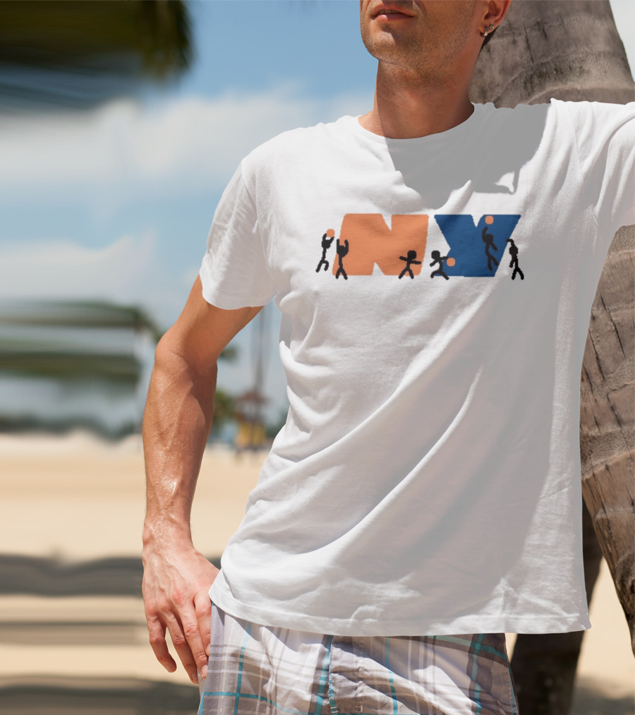 New York Knicks NBA NY Paint Basketball T-Shirt