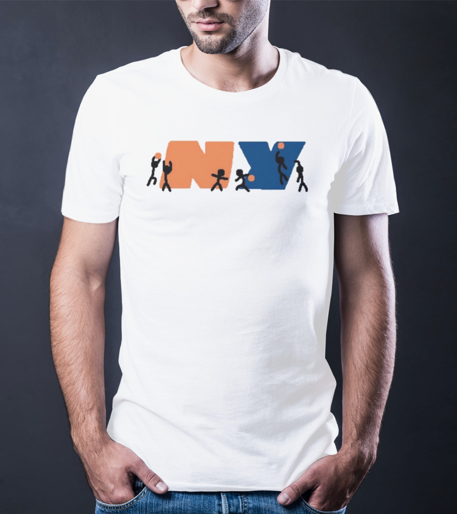New York Knicks NBA NY Paint Basketball T-Shirt