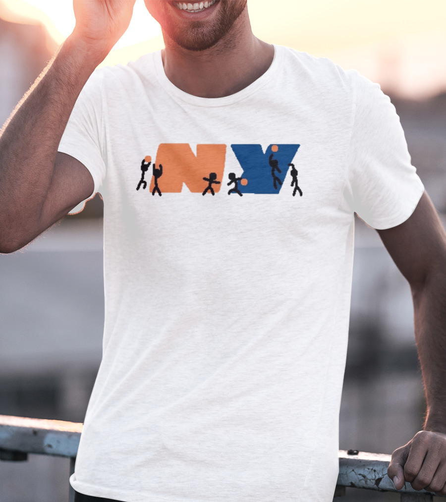 New York Knicks NBA NY Paint Basketball T-Shirt