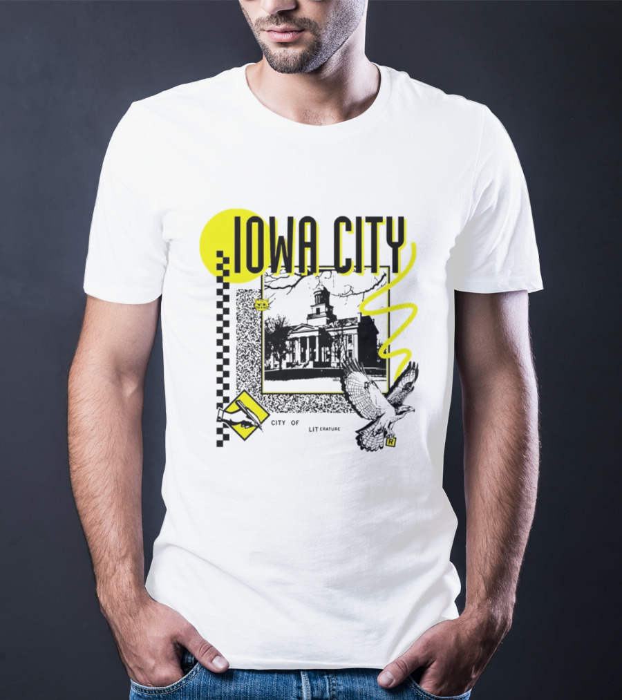 Iowa City University Old Capitol Literary Heritage Bird And Book T-Shirt