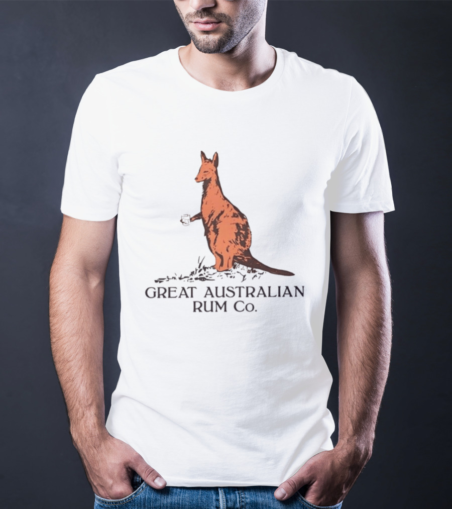 Kangaroo Great Australian Rum Co Authentic T-Shirt