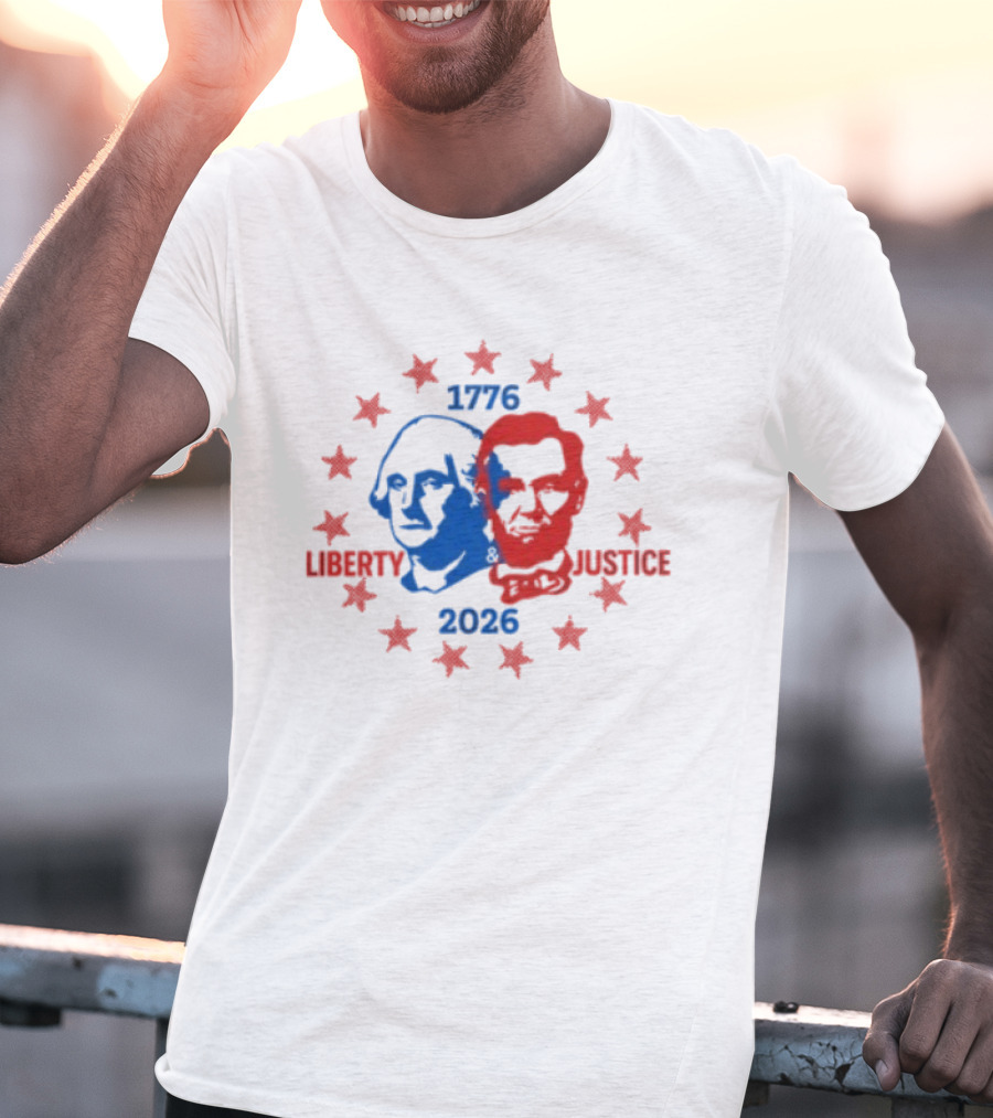 Spirit Jersey Liberty Justice 1776 2026 America 250 Ringer T-Shirt