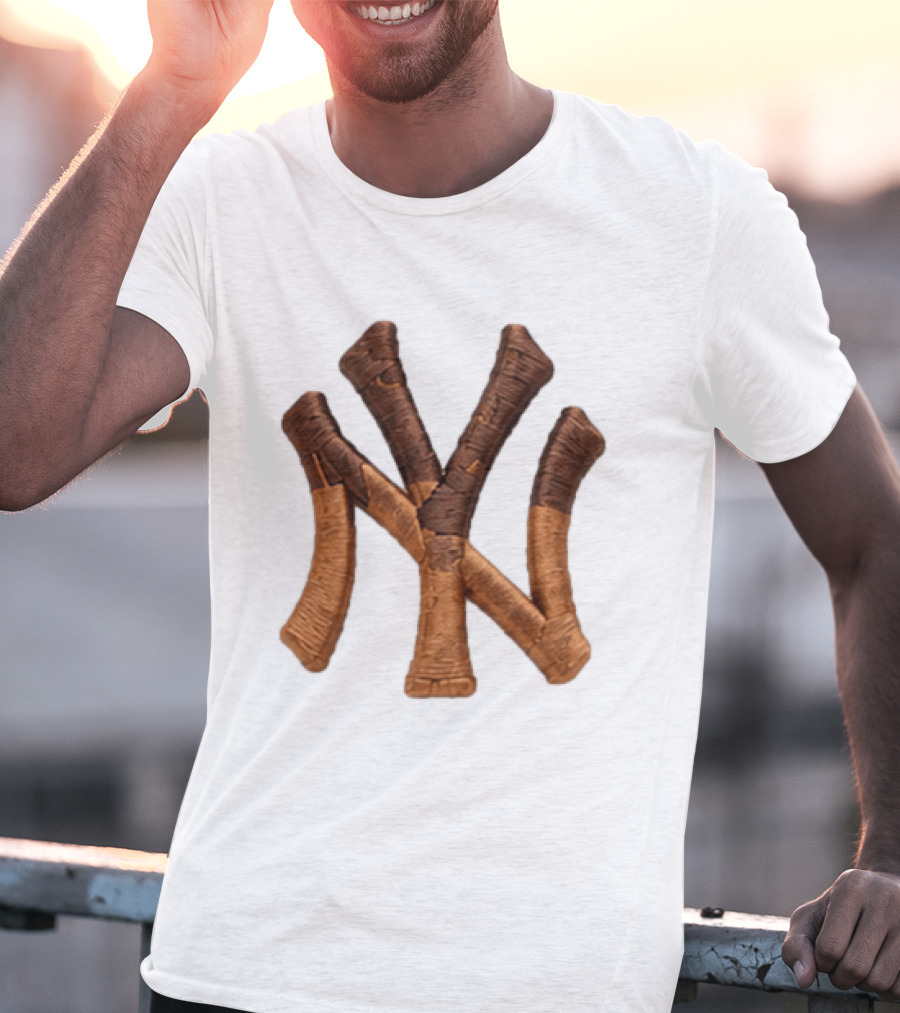 2026 New York Yankees Ice Cream Sprinkles Hat Cone Brown Tan T-Shirt