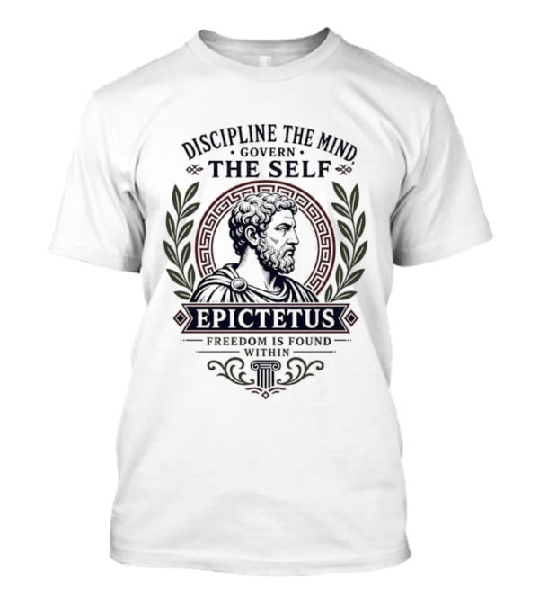 Discipline The Mind Govern The Self Epictetus Freedom Is Found Within T-Shirt