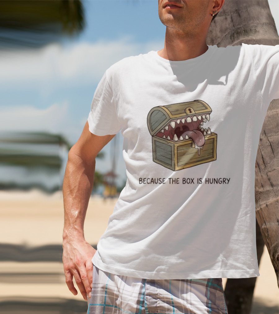 Mimic Chest Monster Because The Box Is Hungry Dungeons And Dragons Fantasy Gaming Creature T-Shirt