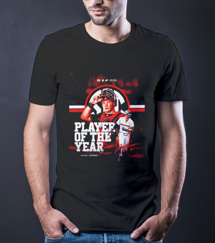 Daniel Jackson Georgia Bulldogs Player Of The Year Athletic Performance Excellence T-Shirt