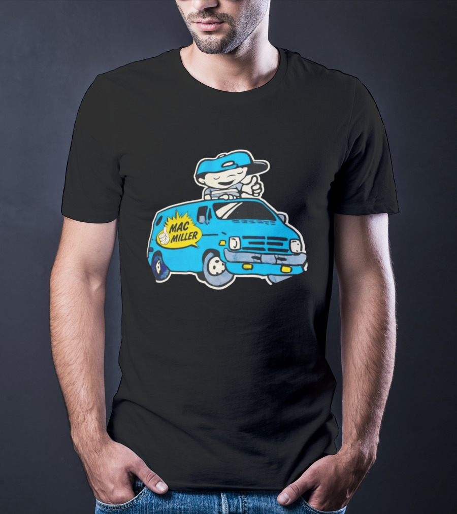 Mac Miller Under The Influence Of Music Cartoon Van T-Shirt