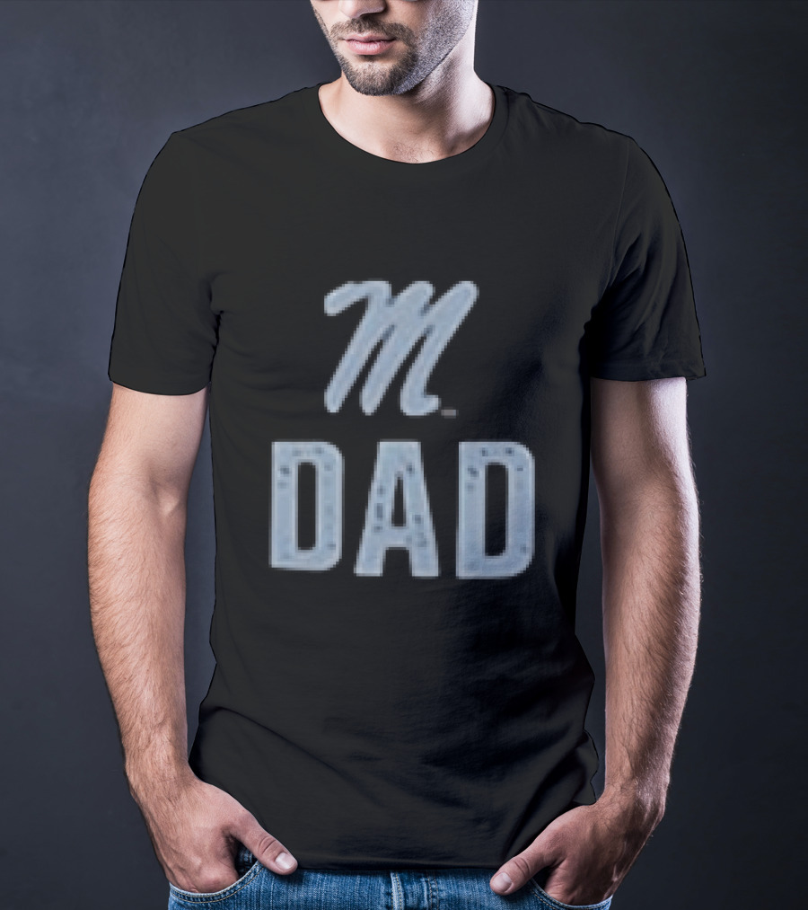 Ole Miss Rebels M Dad Father's Day 2026 Two Sided T-Shirt
