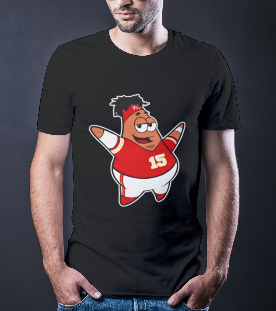 Patrick Star Mahomes 15 Kansas City Chiefs T-Shirt