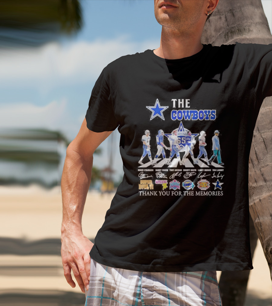 The Cowboys 65th Anniversary Thank You For The Memories Super Bowl Championships T-Shirt