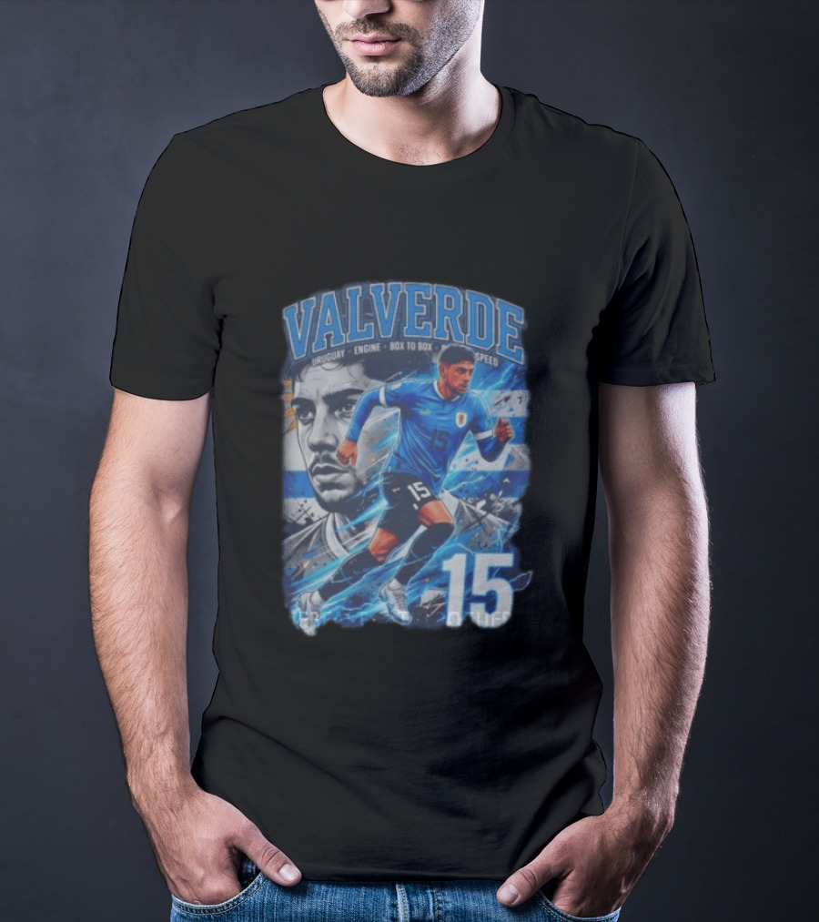 Valverde Uruguay Engine Box To Box Speed 15 T-Shirt