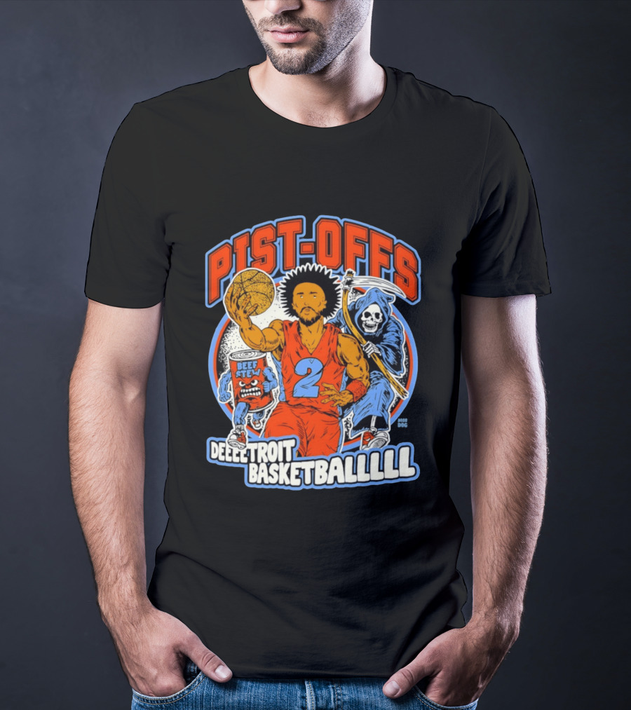 Pist Offs Detroit Basketballl Cade Cunningham Beef Stew Grim Reaper T-Shirt