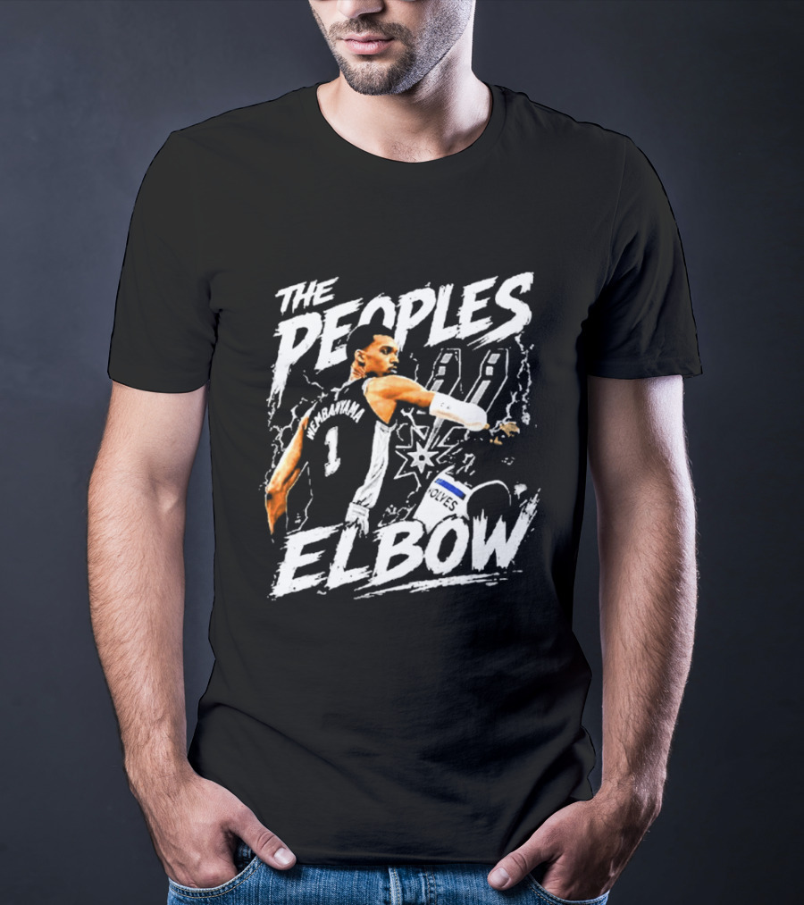 The Peoples Elbow Victor Wembanyama San Antonio Spurs Basketball 2026 Number 1 T-Shirt