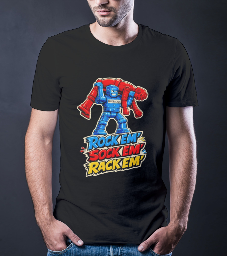 The Spiral Lucas DaSilva Blue Racker Rock Em' Sock Em' Rack Em T-Shirt