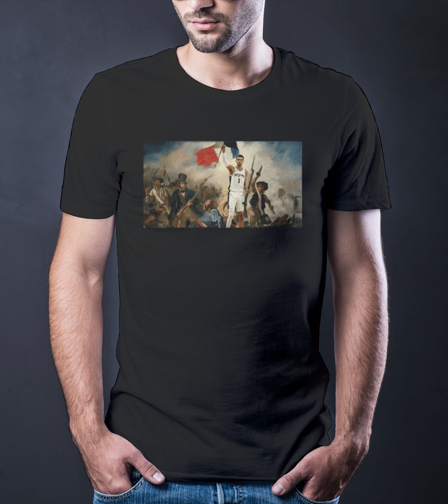 Victor Wembanyama Spurs Liberty Leading The People T-Shirt