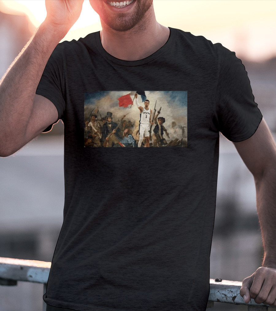 Victor Wembanyama Spurs Liberty Leading The People T-Shirt
