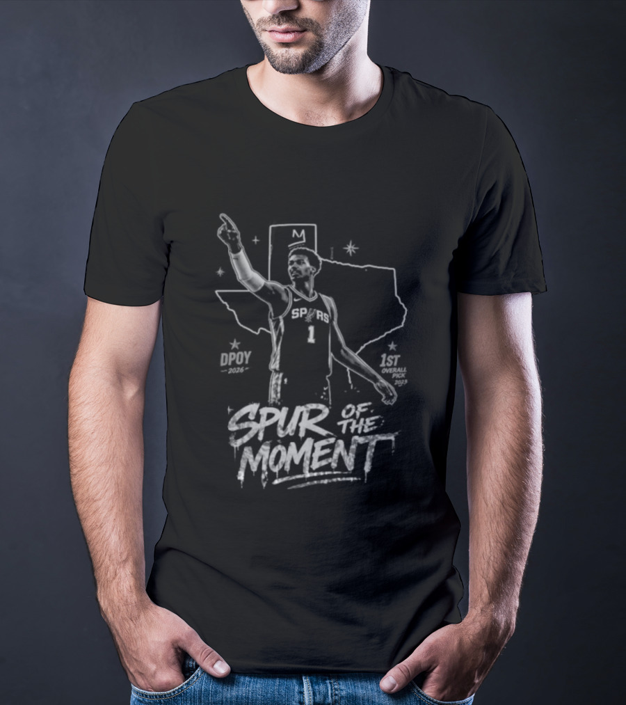 Victor Wembanyama San Antonio Spurs Spur Of The Moment DPOY 2026 T-Shirt