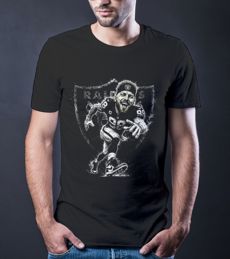 Las Vegas Raiders Maxx Crosby Caricature NFL Player 98 T-Shirt
