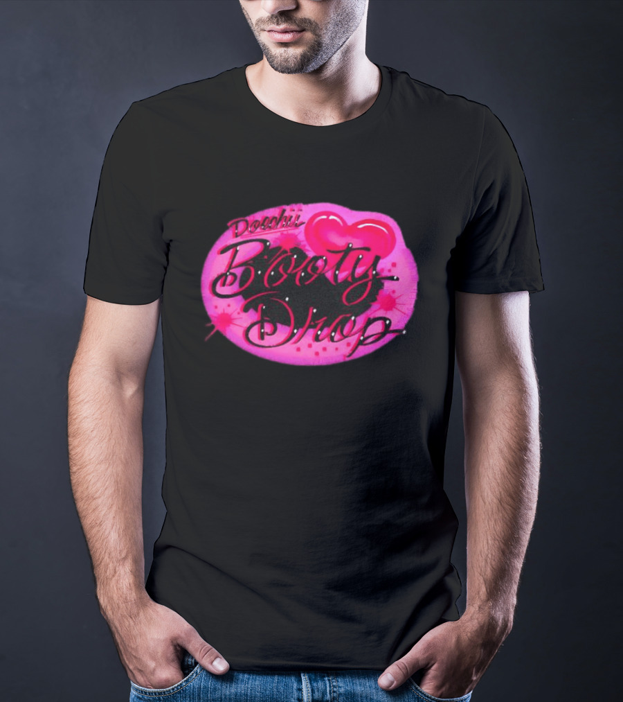Doechii Booty Drop Heart Style Pink And Black Balloon T-Shirt