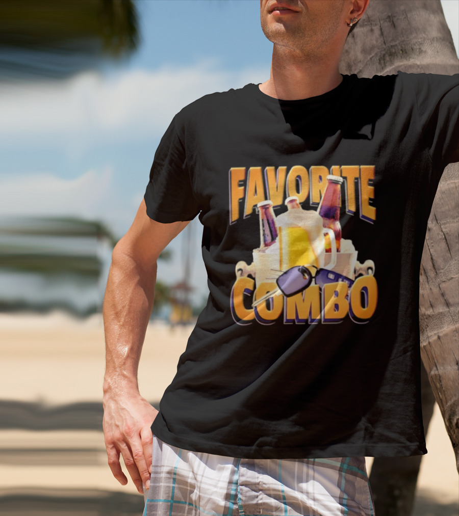 Favorite Combo Beer 90s Bootleg Bottles And T-Shirt