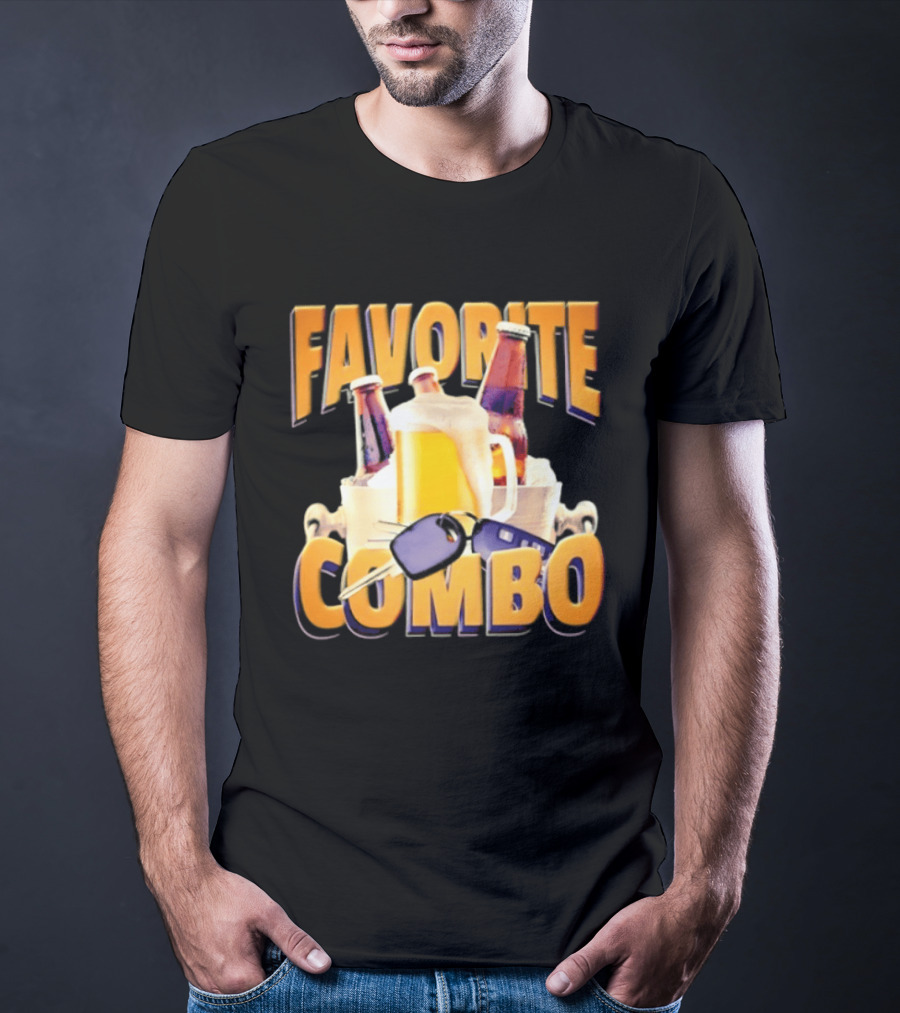 Favorite Combo Beer 90s Bootleg Bottles And T-Shirt