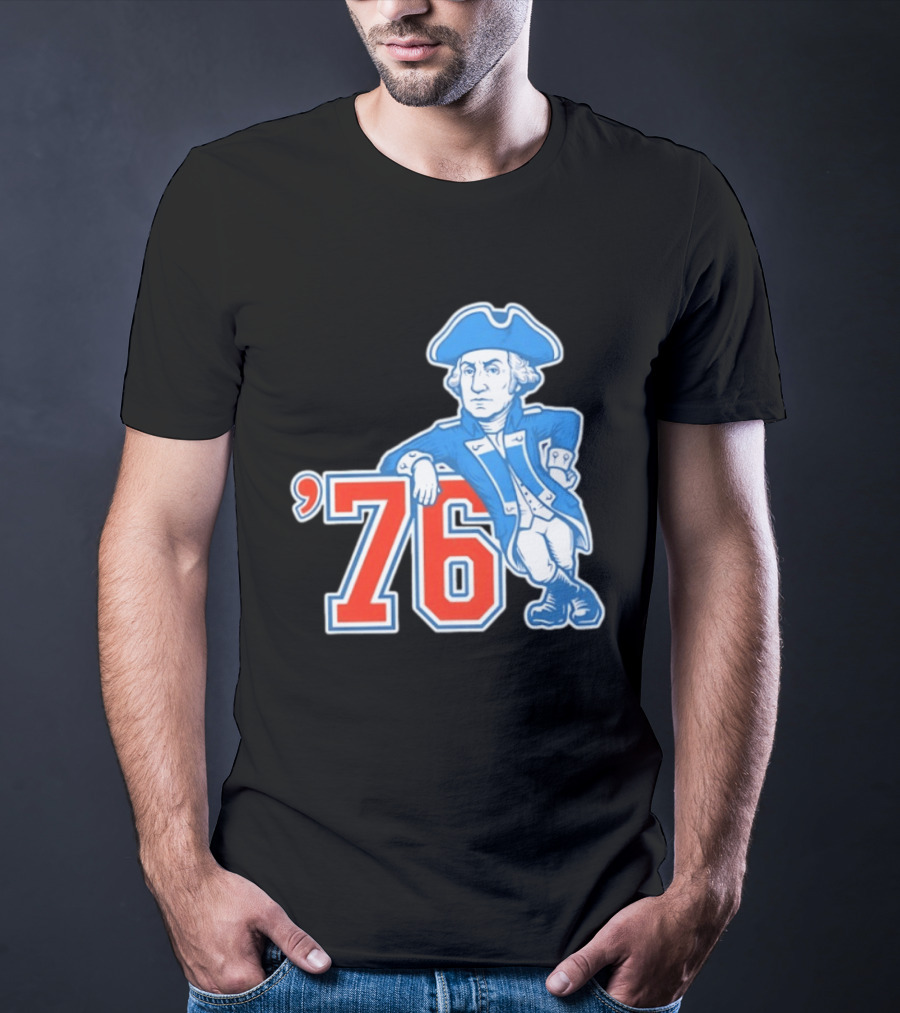 George Washington Bicentennial 1776 1976 Retro Style Patriot T-Shirt