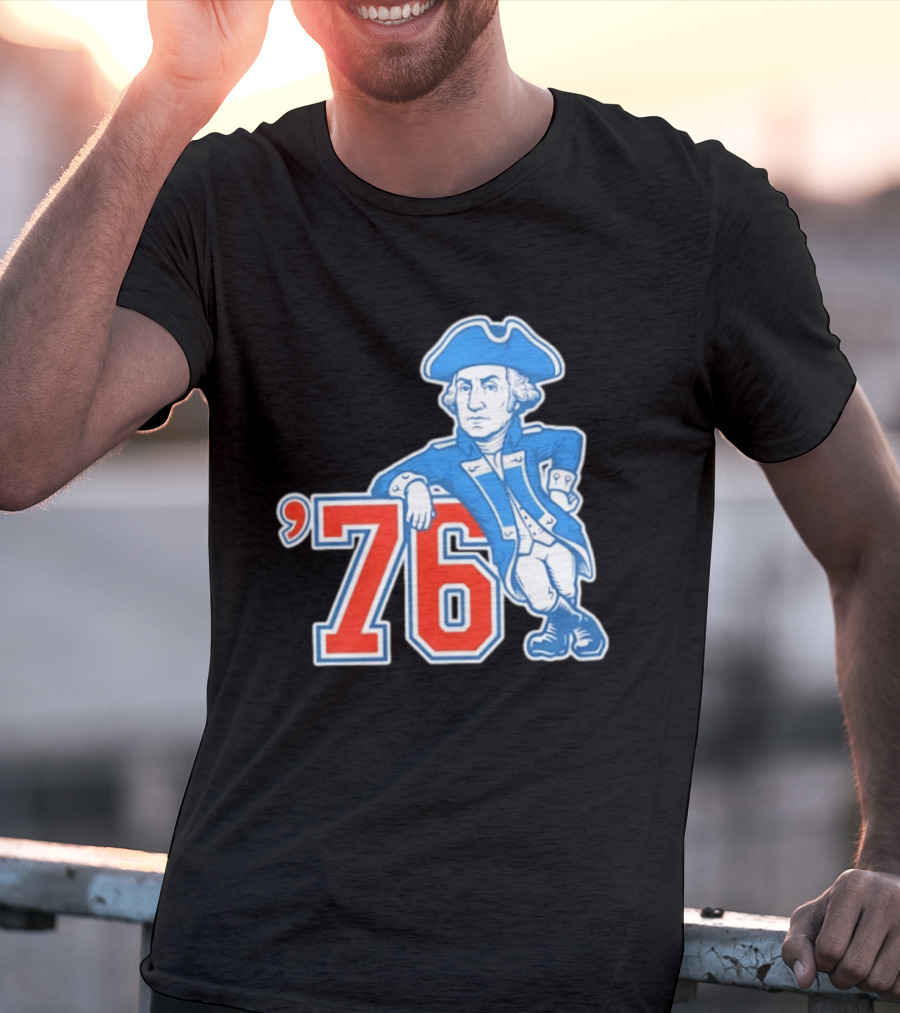George Washington Bicentennial 1776 1976 Retro Style Patriot T-Shirt
