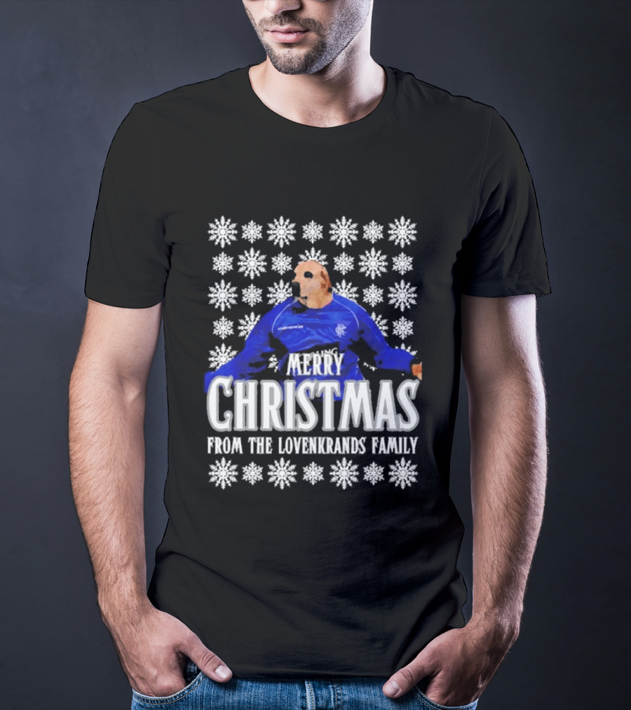 Merry Christmas From The Lovenkrands Family Snowflake T-Shirt
