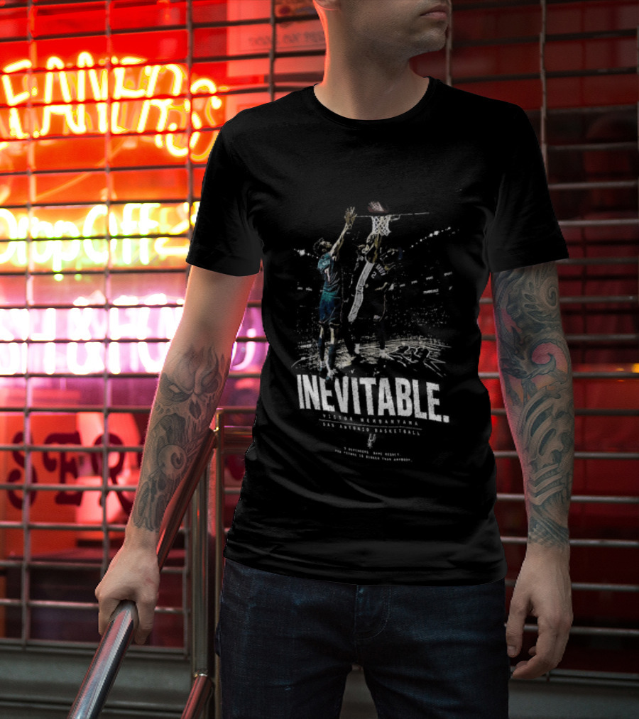 Inevitable Victor Wembanyama San Antonio Spurs Basketball Triumph Three Different Same Result T-Shirt