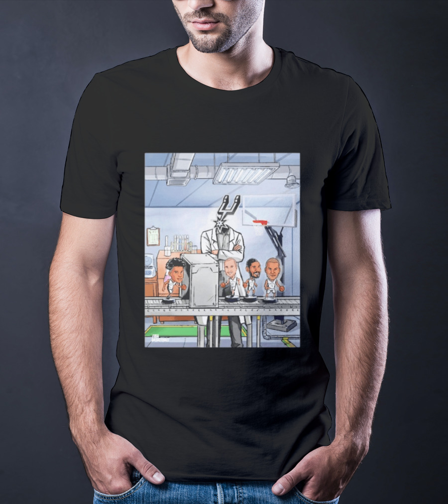 San Antonio Spurs Factory Laboratory Producing Star Players T-Shirt