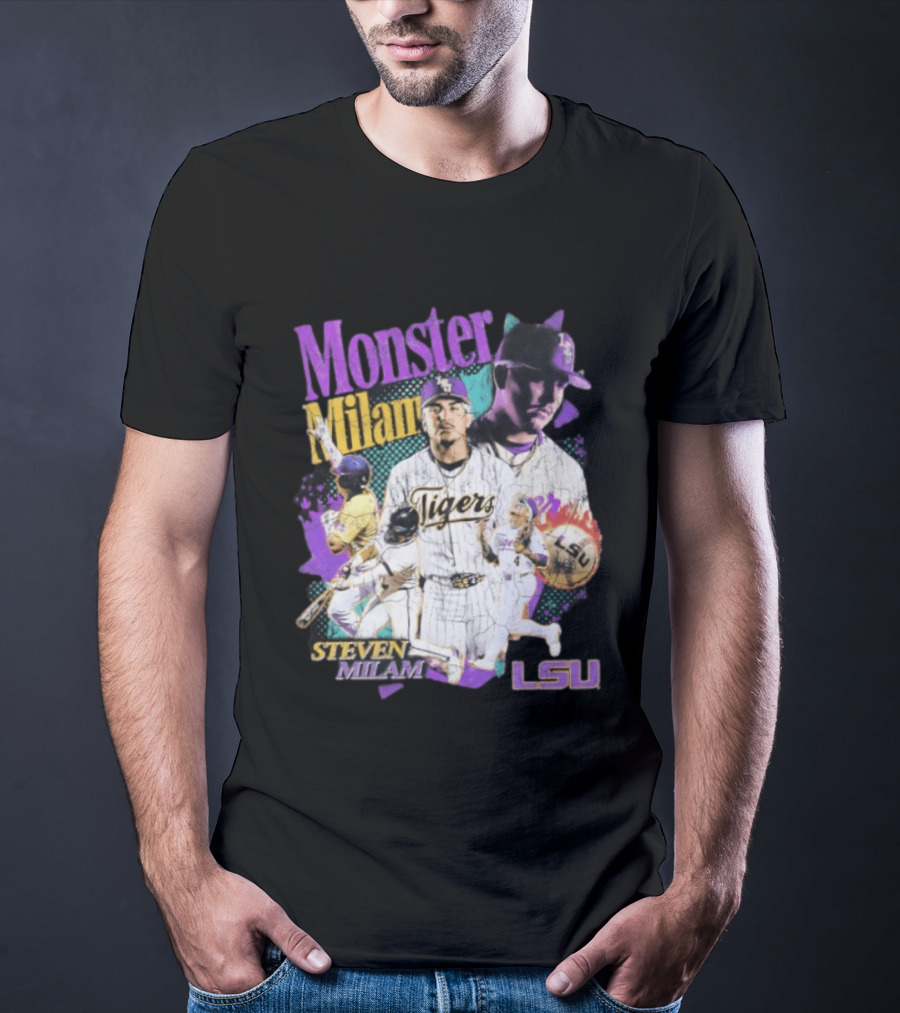 Monster Milam LSU Tigers Steven Milam Baseball T-Shirt