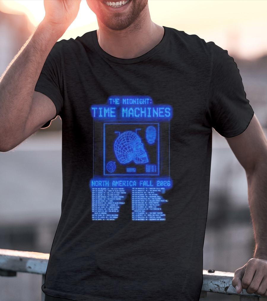 The Midnight Time Machines Tour Dates North America Fall 2026 T-Shirt