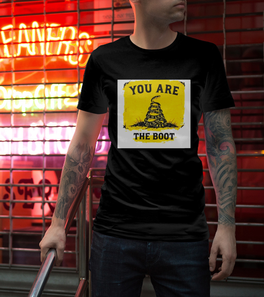 You Are The Boot ICE Gadsden Snake Yellow T-Shirt