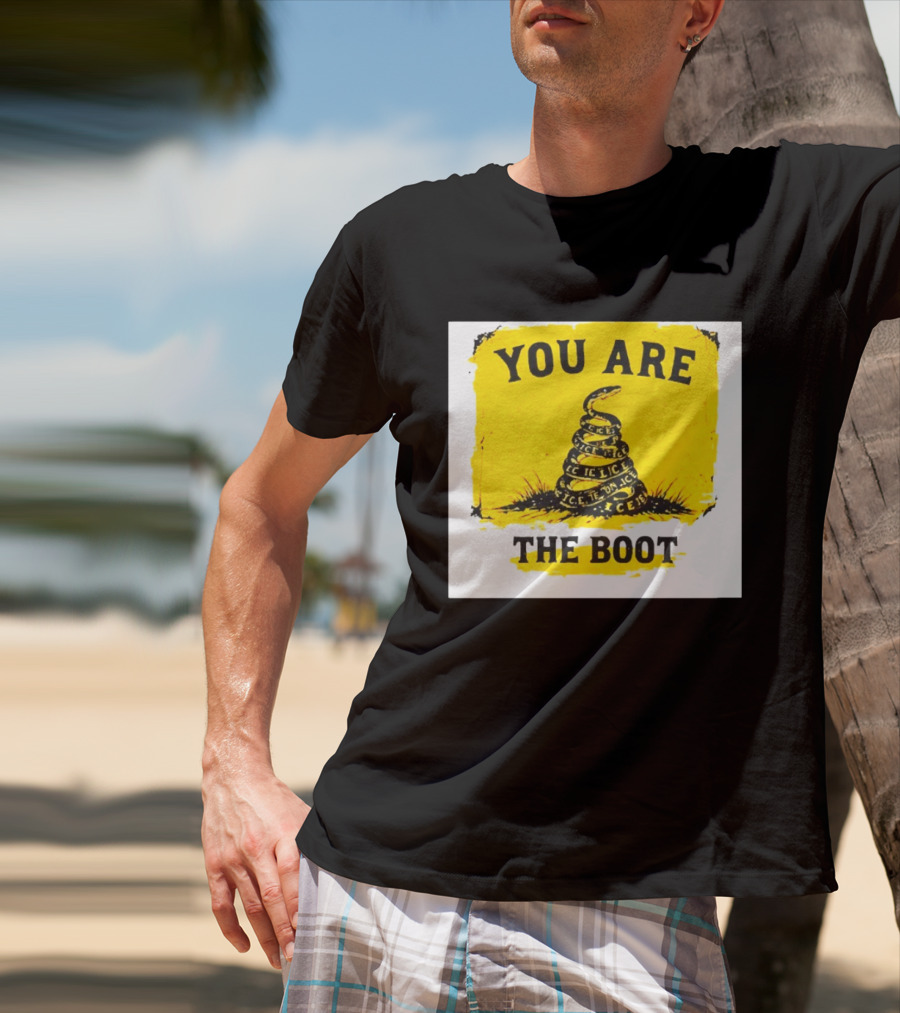 You Are The Boot ICE Gadsden Snake Yellow T-Shirt