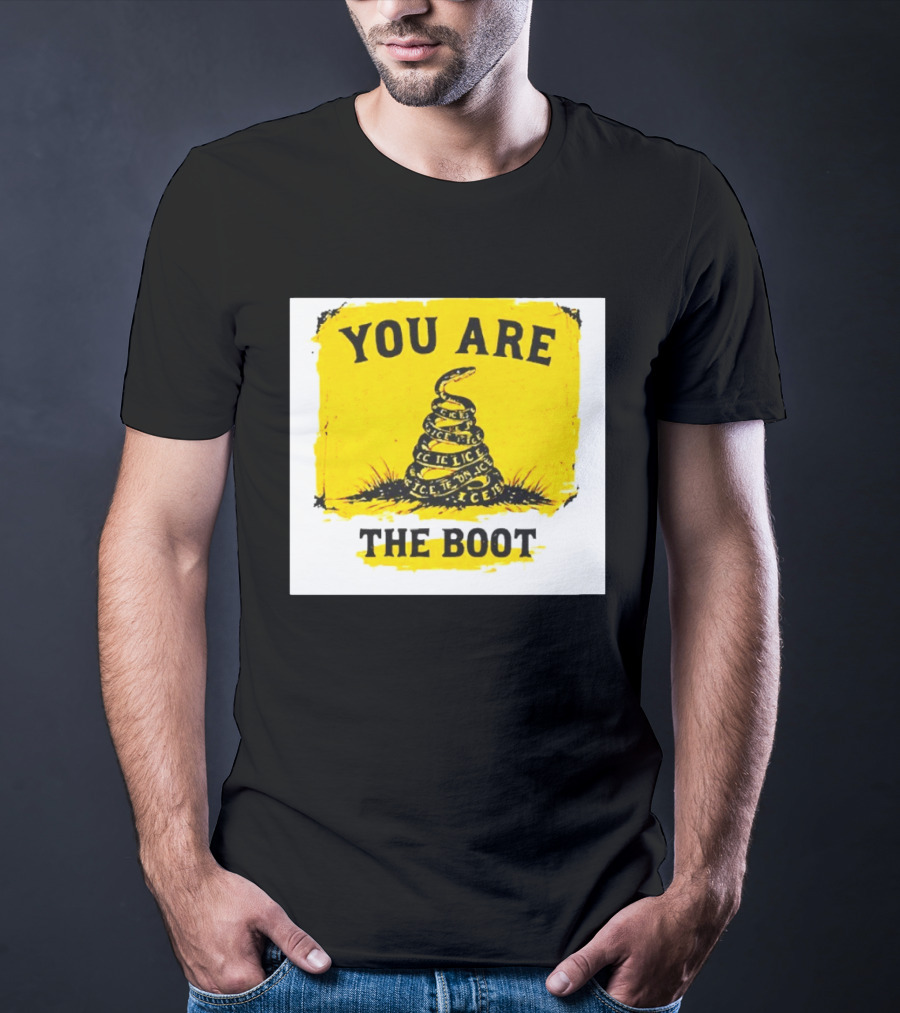 You Are The Boot ICE Gadsden Snake Yellow T-Shirt