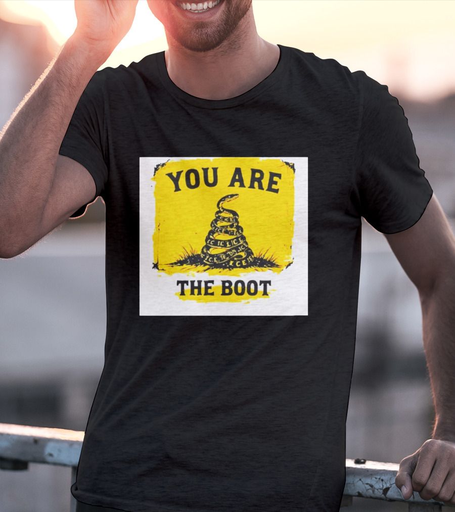 You Are The Boot ICE Gadsden Snake Yellow T-Shirt