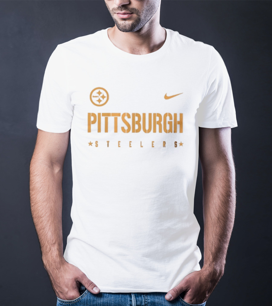 Pittsburgh Steelers Nike Dragon Ball Z Goku Collaboration Two Sided T-Shirt