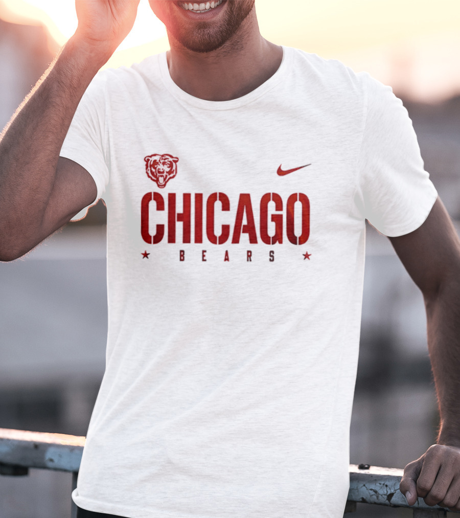 Chicago Bears Nike Heart Design U.S. Coast Guard Semper Paratus Always Ready 1790 T-Shirt