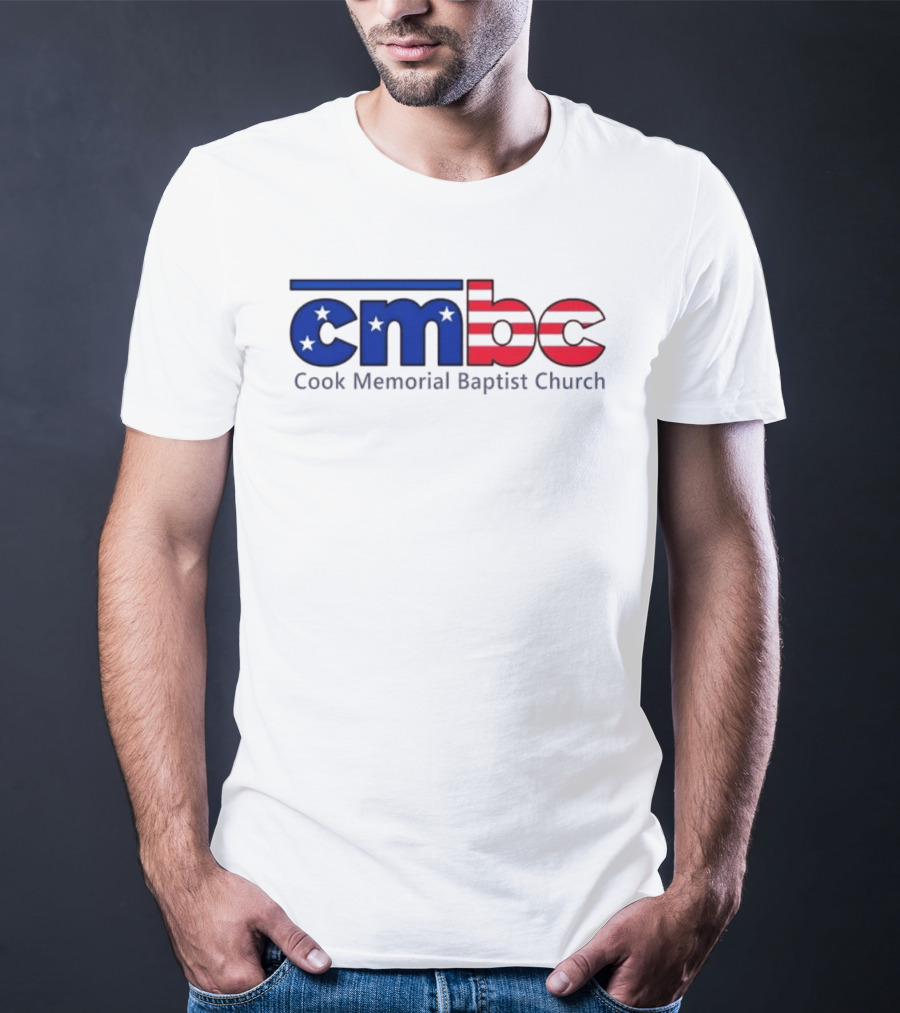 CMBC Cook Memorial Baptist Church Stars And Stripes US Flag T-Shirt
