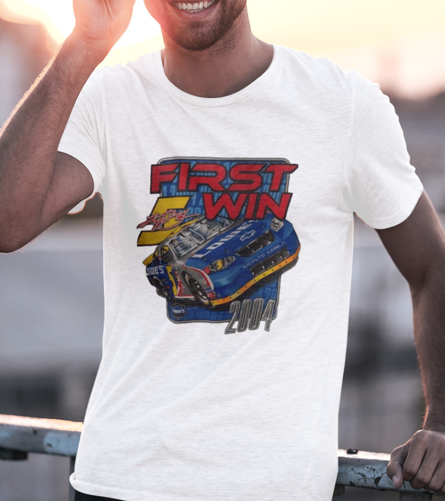 First Win 2004 Jimmie Johnson Lowe's Monte Carlo Hendrick Motorsports T-Shirt